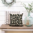 thumbnail image 6 of Vintage Flower Pillow Covers 18x18 Set of 2 Rustic Old Style Cute Small Daisy Floral Black Cream Decorative Throw Pillows Outdoor Farmhouse Bird Pillow Covers, 6 of 6