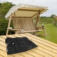 thumbnail image 2 of Housse de Remplacement Résistante aux UV pour Balançoire de Jardin Imperméable et Résistante aux UV pour Balançoire 3 Places, 2 of 11