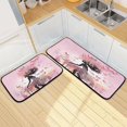 thumbnail image 7 of GZHJMY Kitchen Rugs 2 Piece Waterproof Non Slip Kitchen Mat Fairy with Butterflies Kitchen Rug Set for Sink Office Kitchen Cafe, 19.7"x47.2"+19.7"x27.6" Carpet Runner, 7 of 7