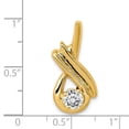 thumbnail image 4 of Finest Gold 14K Holds 5 mm Stone, Fancy Chain Slide Mounting, 4 of 4