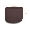 thumbnail image 2 of Covers & All Round Patio Table Cover 12 Oz Waterproof - 100% Weather Resistant Outdoor Round Table Cover with Air Pocket and Drawstrap for Snug Fit (36" Dia x 24" H Inches, Coffee), 2 of 7