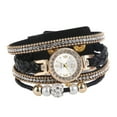 thumbnail image 5 of Xinyolin Multi Layers Wrap Around Quartz Watch - Rhinestone Braided Elegant Bracelet Watch, 5 of 8