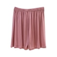 thumbnail image 3 of Feancey Soft Pajama Shorts for Women Elastic Waist Loose Fit Lounge Shorts Solid Color Wide Leg Pj Bottoms Comfy Casual Sleep Shorts Pink L, 3 of 10