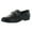 Black Leather, variant on Aqua Womens Kim Leather Slip-On Fashion Loafers