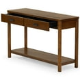 thumbnail image 3 of Safavieh Jaylessa Solid Wood 2 Drawer Console Table in Medium Oak, 3 of 12