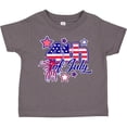 thumbnail image 3 of Inktastic 4th of July Fireworks Stars and American Flag Boys or Girls Toddler T-Shirt, 3 of 5