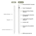 thumbnail image 4 of Lápiz óptico capacitivo, Lápiz óptico Para Pantalla De Tableta Entrada De 5 V 0,7 A aleación De Aluminio Ligera Batería De 130 MAh Para Escribir, Dibujar Y Grabar, 4 of 7