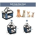 thumbnail image 3 of GOOPAWS Soft Pet Crates Kennel 24'', 27", 30" & 36", 3 Door Soft Sided Folding Travel Pet Carrier, 3 of 6