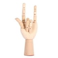 thumbnail image 1 of Wood Hand Model Gliederpuppe Linke Holz Hand Malhilfe Gliederhand Modellpuppe Modellhand, 1 of 8