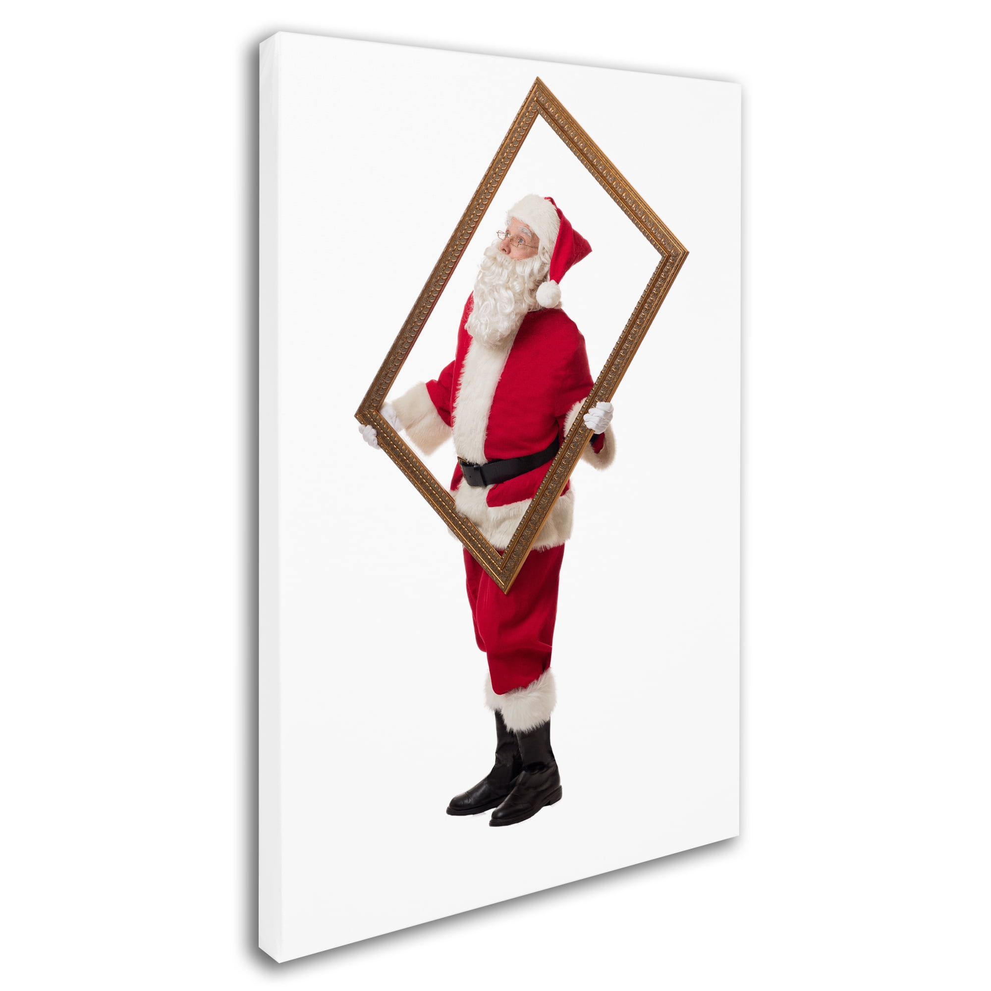 Trademark Fine Art 'Santa-frame-14013' Canvas Art by Ed Wheeler