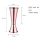 thumbnail image 1 of Naiovety Jigger de barra de cóctel, Jigger de diseño japonés de acero inoxidable, taza medidora de doble espíritu para Bar en casa, accesorios para Barra de herramientas No.2 Naiovety HA028391-02, 1 of 1