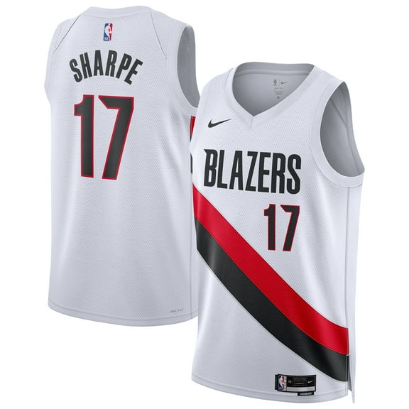 Unisex Nike Shaedon Sharpe White Portland Trail Blazers Swingman Player Jersey - Association Edition
