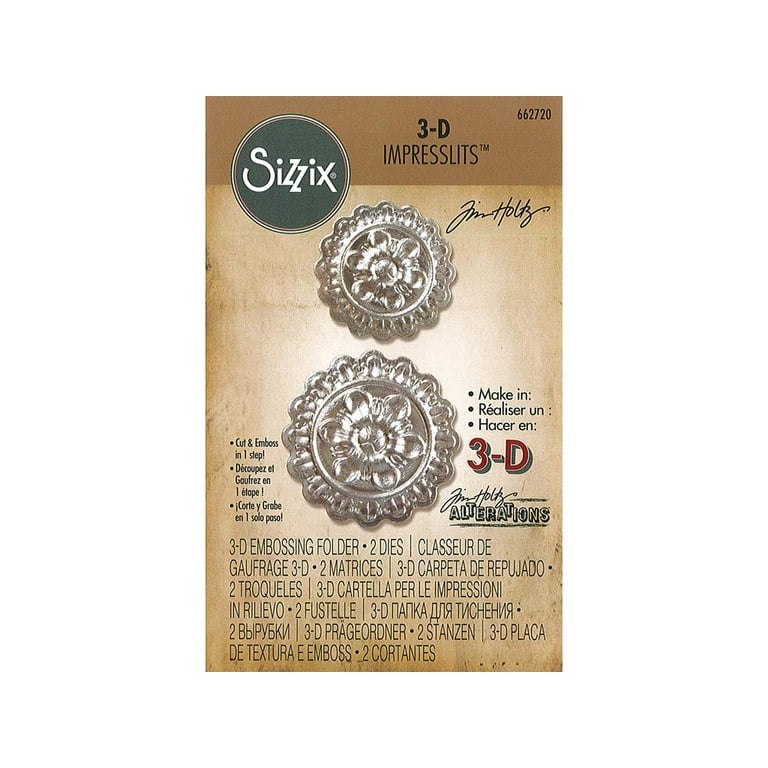 Sizzix 3-D Impresslits EF - Medallion by Tim Holtz - Walmart.com