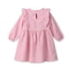 thumbnail image 2 of Vestido Beebay con estampado abstracto y volantes, rosa claro, 6 años, 2 of 6