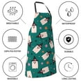 thumbnail image 5 of Naloa Halloween Ghosts Apron Kitchen Aprons with Pockets for Women Men Chef, 5 of 8