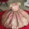 thumbnail image 1 of AAMILIFE Robe de Mariage en Tulle et Dentelle pour Filles, Élégante Robe de Princesse pour Fête, Robe de Cérémonie, Robe pour Enfants, 1 of 3
