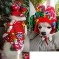 thumbnail image 5 of Vestido de año nuevo, vestido para mascotas, ropa para perros y gatos, ropa para perros, ropa de otoño e invierno, suministros para festivales, chaleco cálido para perros de Navidad, 5 of 5