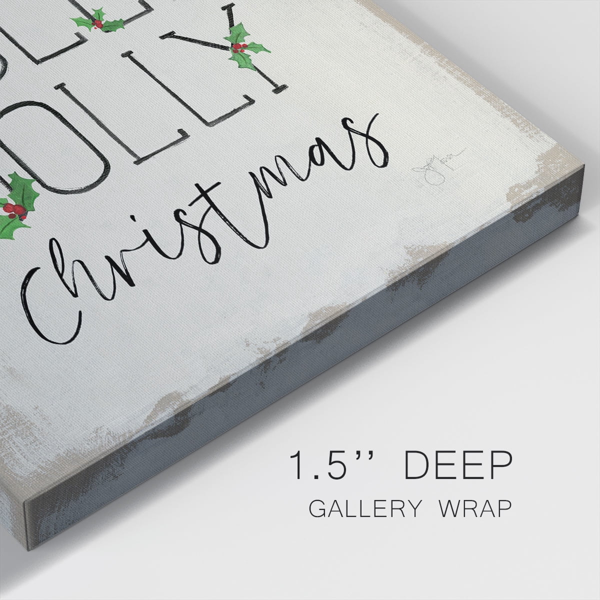Holly Jolly Christmas- Gallery Wrapped Canvas