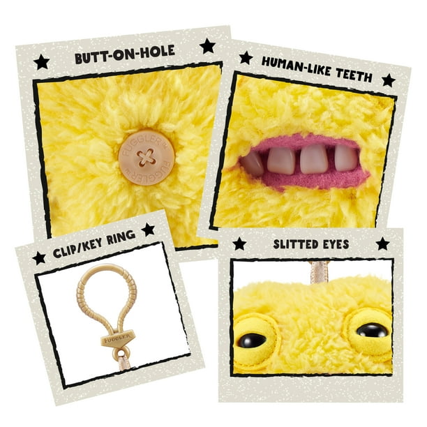 Fuggler Key Rings by ZURU - Funny Ugly Monster Plush (3 Pack