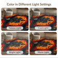 thumbnail image 7 of ODIKA 8'x10' Washable Area Rug Spooky Bats Gothic Skull Motif Halloween Eerie Refined for Dining Room, Large Office, Lounge, Non-Slip Chair-Friendly Mat, 7 of 7