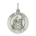 thumbnail image 1 of Sterling Silver Antiqued and Brushed Pope Francis Medal, 1 of 2