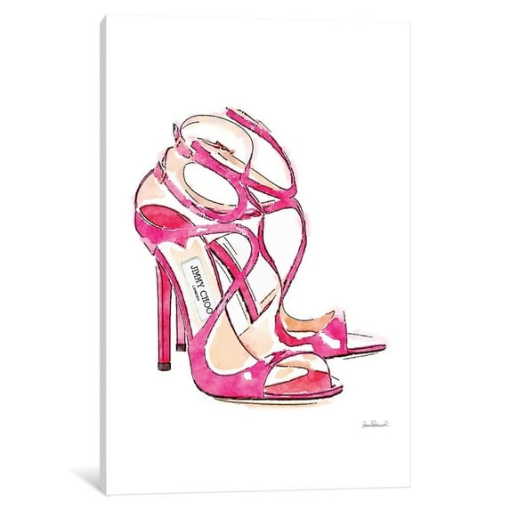 iCanvas "Pink Shoes" by Amanda Greenwood Canvas Print