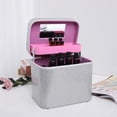 thumbnail image 4 of 126 Bottles Diamond Storage Box Shining Powder Design Diamond Embroidery Rhinestones Painting Accessory Jewelry Beads Small Parts Hand Bag Shockproof Zipper Design, 4 of 8
