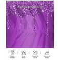 thumbnail image 5 of Modern Purple Wrap Around Bed Skirts for Queen Bed 18" Drop, Bed Skirt with Adjustable Elastic Belt Dust Ruffle Bed Valance for Bedroom Hotel Luxury Abstract Diamond Luxury Gradient Bed Frame Cover, 5 of 7