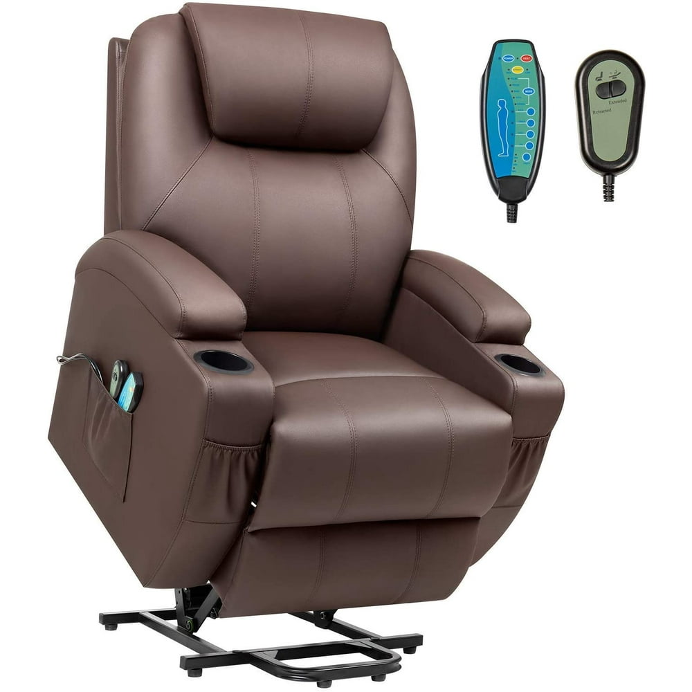 Vineego Electric Power Lift Recliner Faux Leather Lift Assist Chair