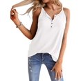 thumbnail image 1 of Sherrylily Women Henley Tank Tops Button Up Workout Casual Sleeveless Loose Fit Tees, 1 of 2