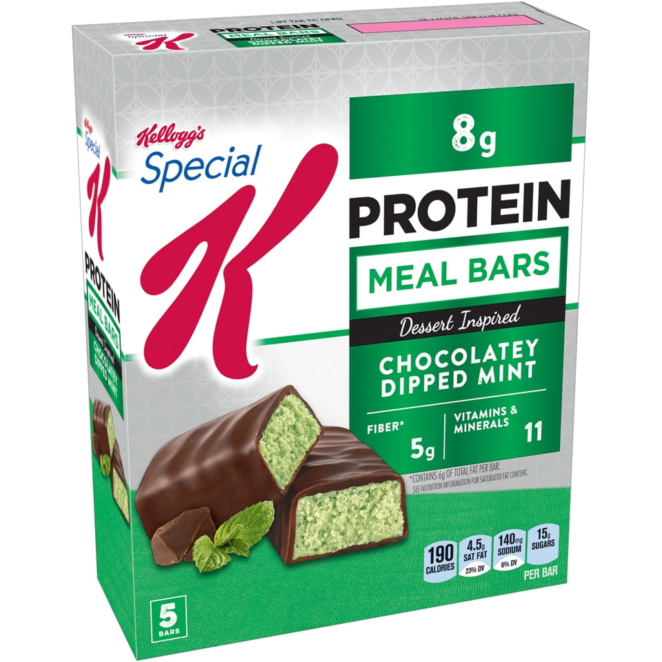 Kellogg's Special K Protein Meal Bar, Chocolatey Dipped Mint, 8g
