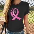 thumbnail image 2 of Sexlip Breast Cancer Shirts for Women Pink Ribbon Shirt Cancer Awareness T-Shirt Crew Neck Casual Short Sleeve Tops Tees Black M, 2 of 4