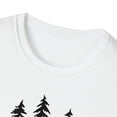 thumbnail image 3 of Pine Trees, Gildan Unisex Softstyle T-Shirt, Minimalist Graphic Tee, S-3XL, 3 of 3