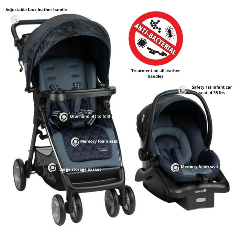 Monbebe Metro Travel System Stroller, Navy Camo - Walmart.com
