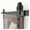 6.6FT 2000mm, variant on Heavy Duty Sliding Barn Door Hardware Kit With Big-Rollers 8-20FT Black Steel Track Roller Set For Two Door Smoothly ,Easy to Install
