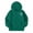 AB175 Dark Green, variant on Girls Zip Up Hoodies Heart Print Jackets With Hood Holiday Long Sleeve Pullover Leisure Daily Wear, Size 5-14 Years, Pink