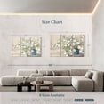 thumbnail image 4 of Elephant Stock White Bouquet Wall Art - Horizontal Multi Panel Canvas - Living Room Wall Decor - Floral And Botanical Multi Panel - Pink And Beige Decor By Julia Purinton - 65" x 42", 4 of 8