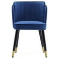 thumbnail image 2 of Manhattan Comfort Zephyr 18.9" Velvet & Wood Dining Chair in Royal Blue, 2 of 5