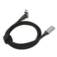 thumbnail image 2 of Cable tipo C Maleto hembra de ángulo recto, USB C 3.1 macho USBC Maleto USB hembra Cable de carga USB Rendimiento probado, 2 of 9