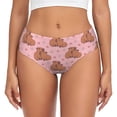 thumbnail image 1 of Balery Heart Capybara Ropa Interior de Algodón para Mujer con Dibujo – Braguitas Cómodas y Elásticas, Estilo Clásico-X-Large, 1 of 6