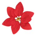 thumbnail image 2 of 12Pcs Red Glitter Poinsettia Picks, Christmas Poinsettia Artificial Flowers with Bendable Wired Stem, 8.46in Xmas Tree Ornaments for Classic Holiday & Party Decor, 2 of 6