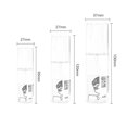 thumbnail image 3 of 3pcs Refillable Bottles Bathroom Essential Oil Empty Travel Portable Transparent, 3 of 3