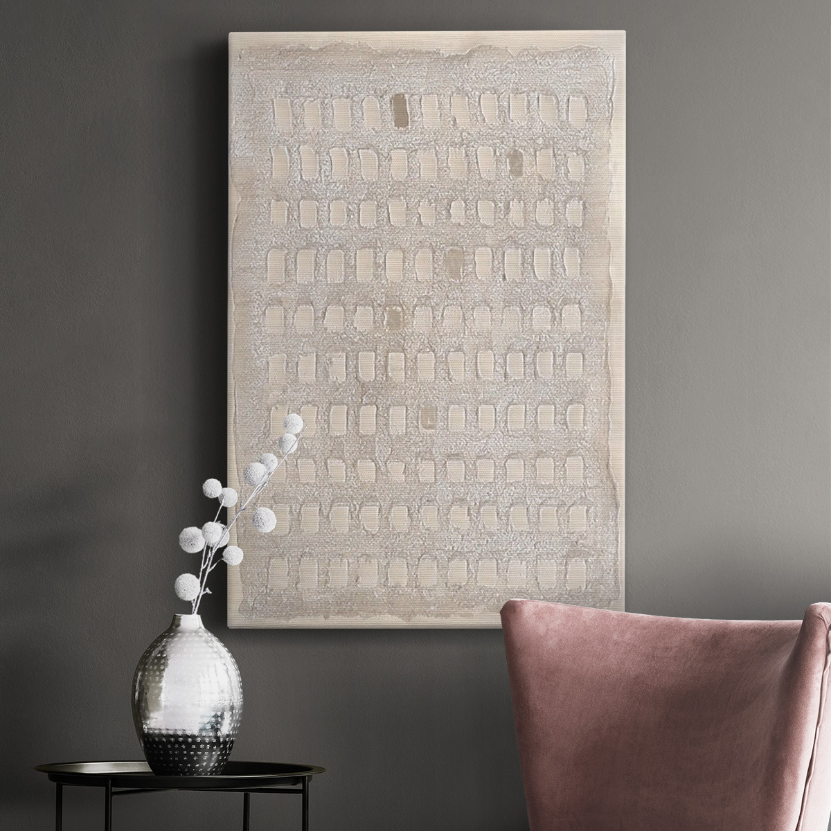 Pearl Punch Card I Premium Gallery Wrapped Canvas - Ready to Hang