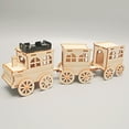 thumbnail image 5 of Diy Wooden Train Toy For Kids 3d Wood Model Train Kit Educational Stem Building Set Unpainted Wood Craft Model For Birthday And Creative Play, 5 of 5