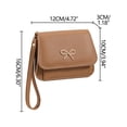 thumbnail image 3 of Women's Lychee Pattern Soft Leather Bowknot Coin Purse, Card Holder Mini Handbag for Everyday Carry, 3 of 6