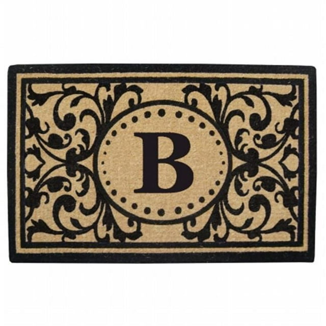Nedia Home O2325B 30 x 48 Po Heavy Duty Coco Mat Monogrammé B