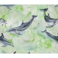 thumbnail image 5 of oneOone Cotton Flex Light Green Fabric Whale Sewing Craft Projects Fabric Prints By Yard 40 Inch Wide, 5 of 5