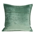 thumbnail image 2 of Parkland Collection Agua Transitional Green Solid Quilted Pillow Cover With Poly Insert, 2 of 3