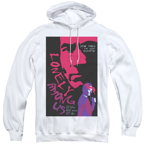 Star Trek Tng Season 1 Episode 7 Adult Pullover Hoodie Sweatshirt White