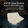 thumbnail image 2 of Creality 8*8*1/8'' Laser Module Basswood Plywood Sheets（10pcs）, 2 of 6
